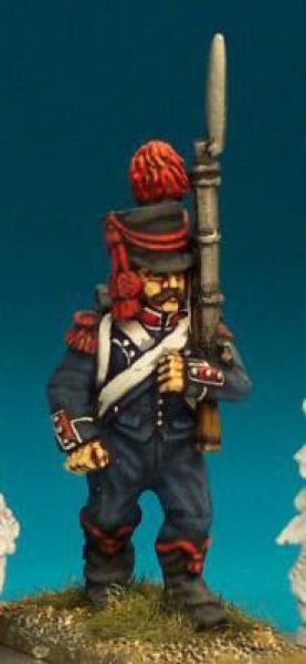 Front Rank Miniatures: FN319 Early Shako With Drooping Side Plume Pre 1806 - Carabinier/Voltigeur Ma
