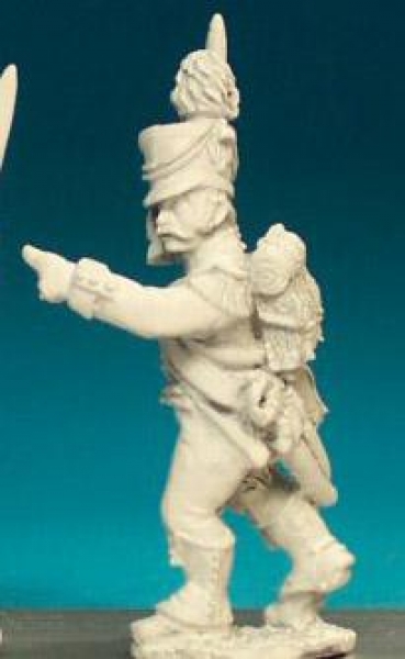 Front Rank Miniatures: FN328 Early Shako With Drooping Side Plume Pre 1806 - Light Infantryman Serge