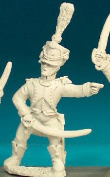 Front Rank Miniatures: FN355 Shako With Upright Front Plume Post 1806 - Officer Pointing (6 figures)