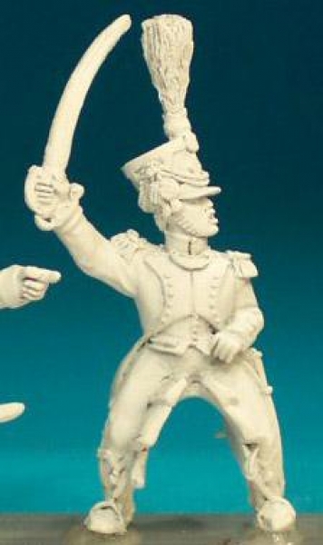Front Rank Miniatures: FN356 Shako With Upright Front Plume Post 1806 - Mounted Officer (6 figures)