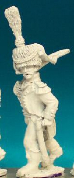 Front Rank Miniatures: FN382 Voltigeur Officer In Colpack - Marching (6 figures)