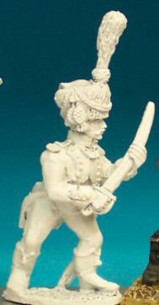 Front Rank Miniatures: FN383 Voltigeur Officer In Colpack - Holding Sabre (6 figures)