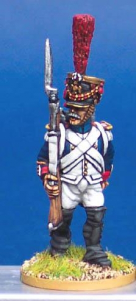 Front Rank Miniatures: FN392 Fusilier Grenadier - In Full Dress - Sergent Marching (6 figures)