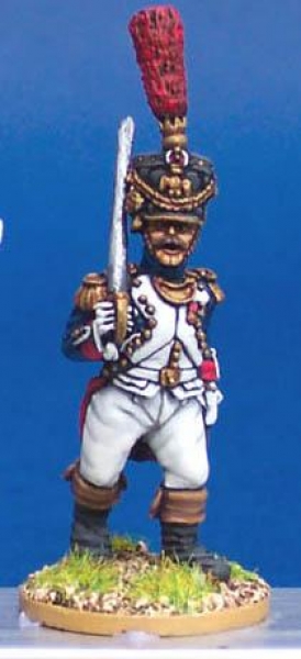 Front Rank Miniatures: FN398 Fusilier Grenadier - In Full Dress - Senior Officer (6 figures)