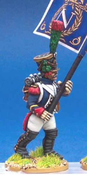Front Rank Miniatures: FN406 Fusilier Chasseur - In Full Dress - Fanion Bearer (6 figures)