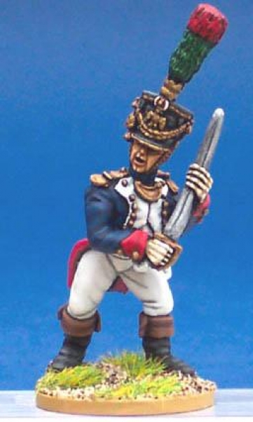 Front Rank Miniatures: FN408 Fusilier Chasseur - In Full Dress - Junior Officer (6 figures)