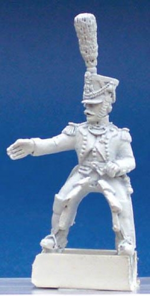 Front Rank Miniatures: FN410 Fusilier Chasseur - In Full Dress - Mounted Senior Officer (6 figures)