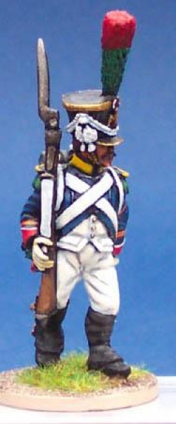 Front Rank Miniatures: FN420 Young Guard Voltigeur In Full Dress - Sergent Marching (6 figures)