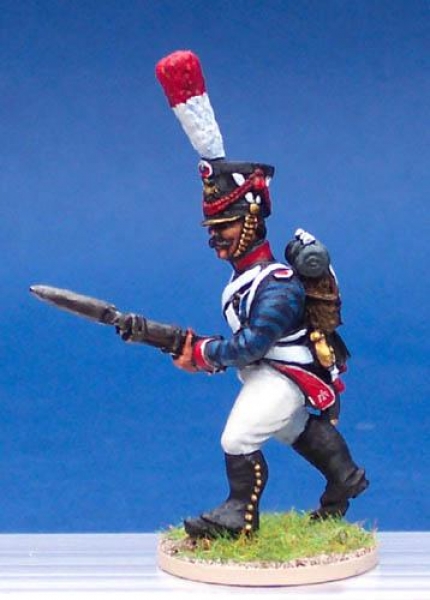 Front Rank Miniatures: FN424 Young Guard Tirailleur In Full Dress - Advancing, Low Porte (6 figures)