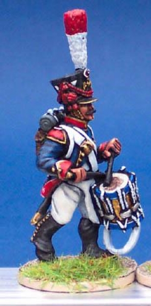 Front Rank Miniatures: FN430 Young Guard Tirailleur In Full Dress - Drummer Playing (6 figures)
