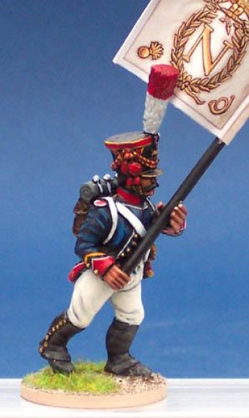Front Rank Miniatures: FN432 Young Guard Tirailleur In Full Dress - Fanion Bearer (6 figures)