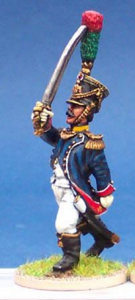 Front Rank Miniatures: FN433 Young Guard Officer In Full Dress - Voltigeur Or Tirailleur Junior Offi