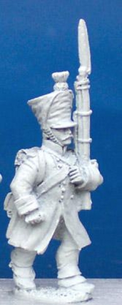Front Rank Miniatures: FN55 Voltigeur (1812-1815) - Marching, Greatcoat, Weatherproof Shako (6 figur