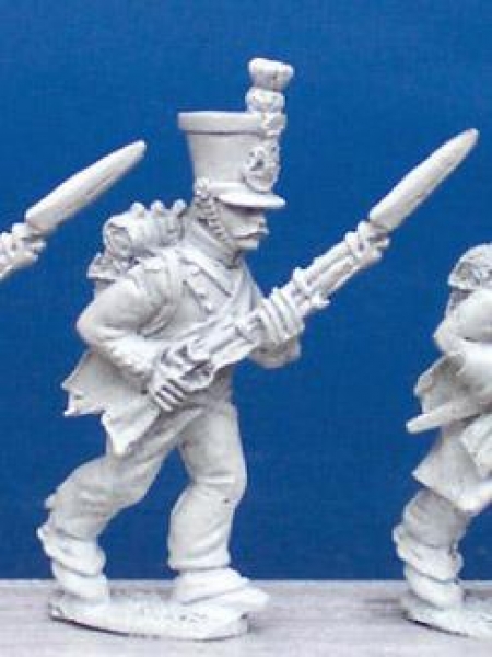 Front Rank Miniatures: FN57 Voltigeur (1812-1815) - Advancing, Campaign Dress (6 figures)