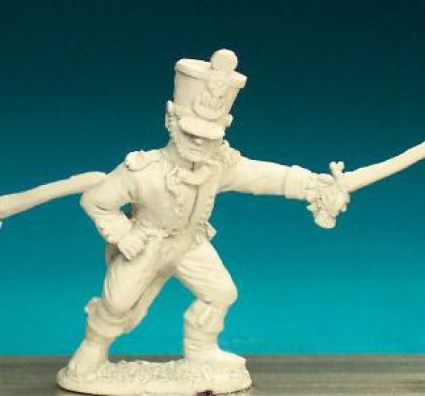 Front Rank Miniatures: FN74 Officer (1812-1815), Standing Pointing With Sword, Regulation Dress And 