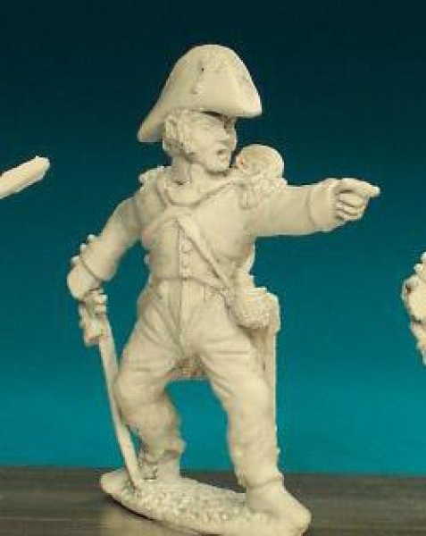 Front Rank Miniatures: FN75 Officer (1812-1815) - Standing Pointing In Surtout And Bicorn (6 figures