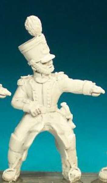 Front Rank Miniatures: FN80 Mounted Officer (1812-1815) - In Regulation Dress, Shako And Plume (6 fi