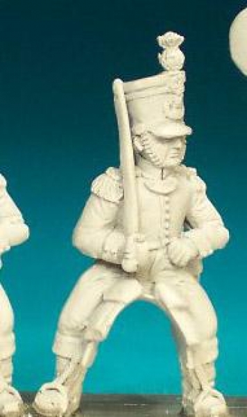 Front Rank Miniatures: FN82 Mounted Officer (1812-1815) - In Surtout, Shako (Tufted Round Pom Pon) (