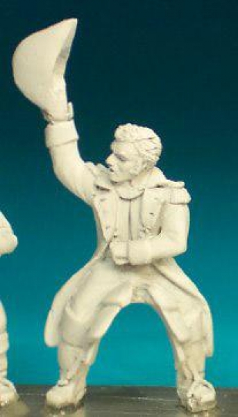 Front Rank Miniatures: FN83 Mounted Officer (1812-1815) - In Greatcoat And Bicorn (6 figures)