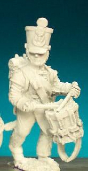 Front Rank Miniatures: FN92 Fusilier Drummer (1812-1815) - In Campaign Dress, Playing (6 figures)