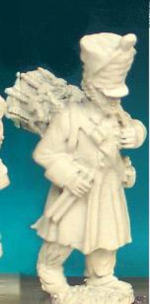Front Rank Miniatures: FN94 Fusilier Drummer (1812-1815) - Shouldered Drum In Greatcoat And Weatherp