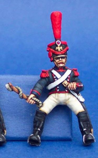 Front Rank Miniatures: FNA42 French Guard Driver In Shako (Post 1809), Whip Held Out To Side (6 figu