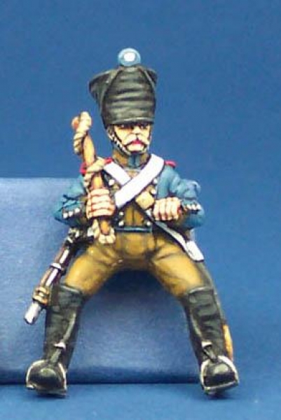 Front Rank Miniatures: FNA46 French Equipment Train Driver In Covered Shako (Post 1812), Whip At Res