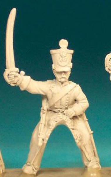 Front Rank Miniatures: FNC66 Chasseur A Cheval Post 1812 - Trooper, Sabre Outstretched (6 figures)