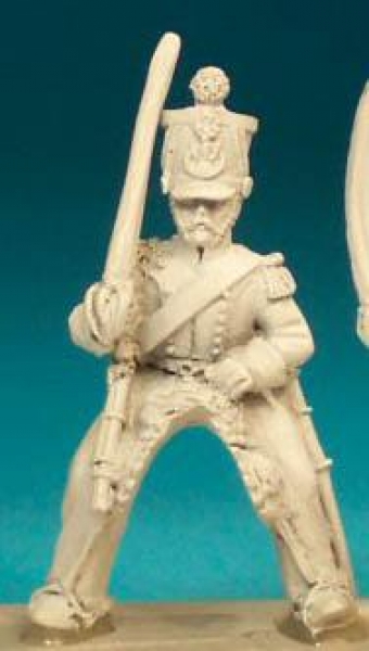 Front Rank Miniatures: FNC71 Chasseur A Cheval Post 1812 - Elite Company, Sabre At Rest (6 figures)