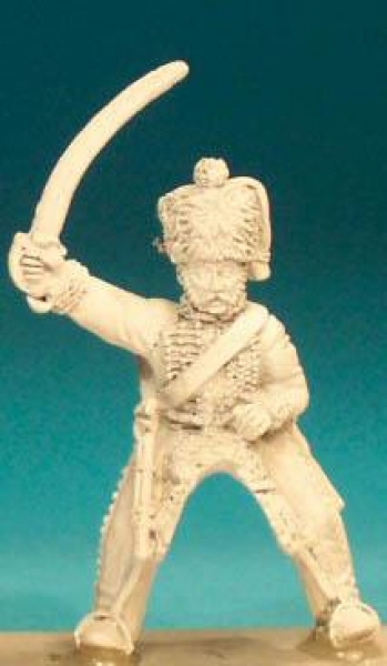 Front Rank Miniatures: FNC78 Hussar Pre 1812 - Elite Company, Sabre Outstretched (6 figures)