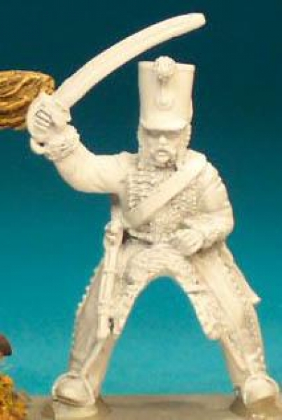 Front Rank Miniatures: FNC87 Hussar - Post 1812 (Cylindrical Shako) - Trooper, Sabre Up (6 figures)