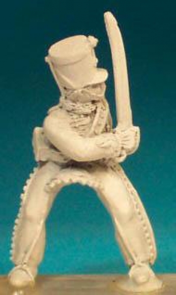Front Rank Miniatures: FNC90 Hussar - Post 1812 (Cylindrical Shako) - Officer (6 figures)