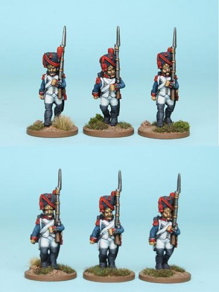 Front Rank Miniatures: FNRPK11 Mixed French Grenadiers Pre 1812, Full Dress & Bearskin, Marching (6 