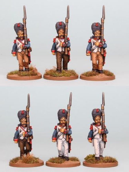 Front Rank Miniatures: FNRPK12 Mixed French Grenadiers Pre 1812, Campaign Dress & Bearskin, Marching