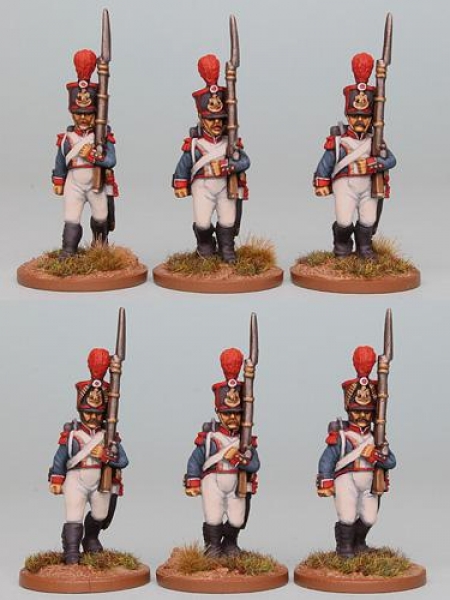 Front Rank Miniatures: FNRPK20 Mixed French Grenadiers Post 1812 Full Dress, Marching (6 Figures)