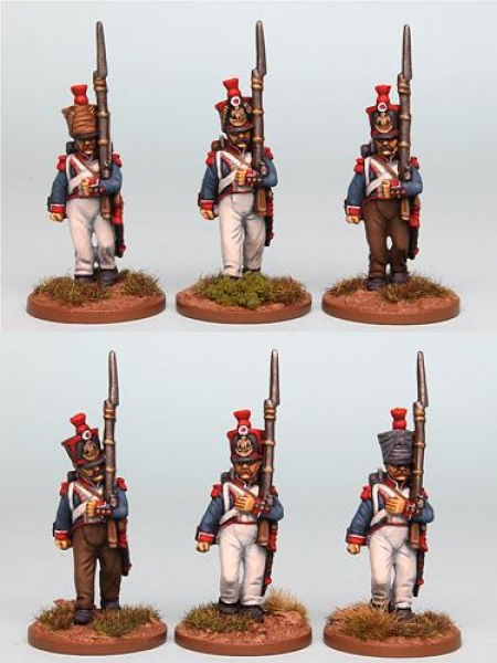 Front Rank Miniatures: FNRPK24 Mixed French Grenadiers Post 1812 Campaign Dress, Marching (6 Figures