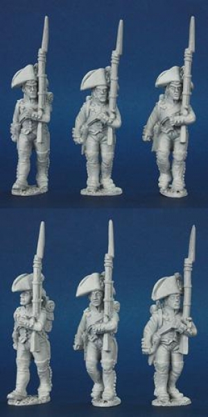 Front Rank Miniatures: FNRPK3 Mixed French Fusiliers Pre 1812 Full Dress & Bicorn Marching (6 Figure