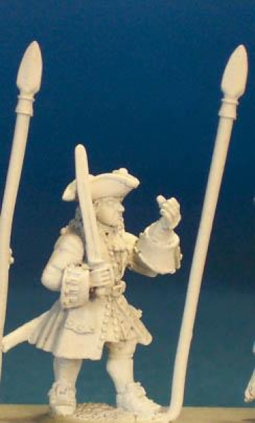Front Rank Miniatures: FS28 Officer / Standard Bearer With Sword Drawn (6 figures)