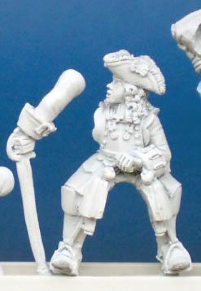 Front Rank Miniatures: FSC12 Cuirassier Du Roi - Officer Leading With Sword - Pivoting Arm (6 figure