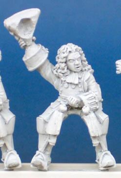 Front Rank Miniatures: FSC13 Cuirassier Du Roi - Officer Waving Hat (6 figures)