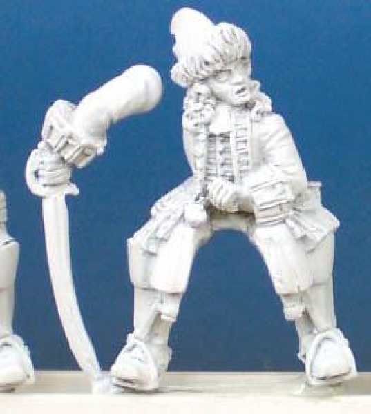 Front Rank Miniatures: FSC25 Horse Grenadier - Officer Leading With Sabre - Pivoting Arm (6 figures)