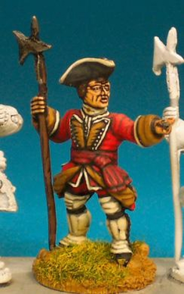 Front Rank Miniatures: GA20 Musketeer Sergeant. Standing With Halberd (6 figures)