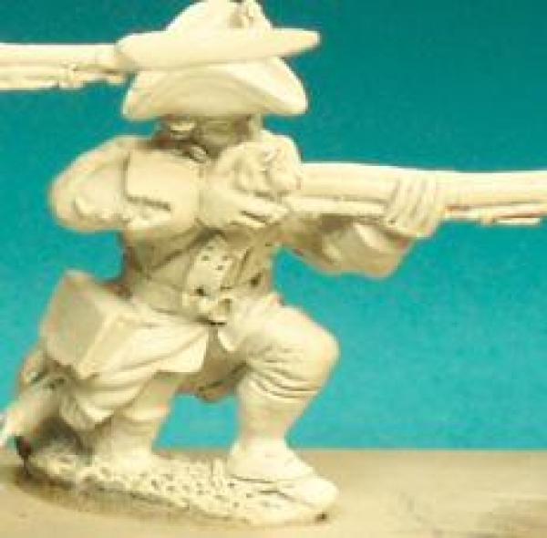 Front Rank Miniatures: GA3 Government Musketeer - Kneeling Firing (6 figures)