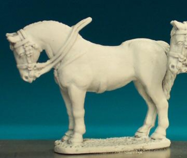 Front Rank Miniatures: HV1A Heavy Cavalry Horse - Standing, Arched Neck (6 horses)