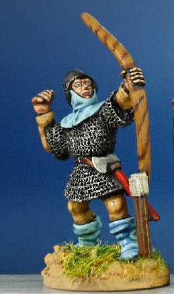 Front Rank Miniatures: HW10 Archer Loosing - Mail Hauberk & Bascinet (6 figures)