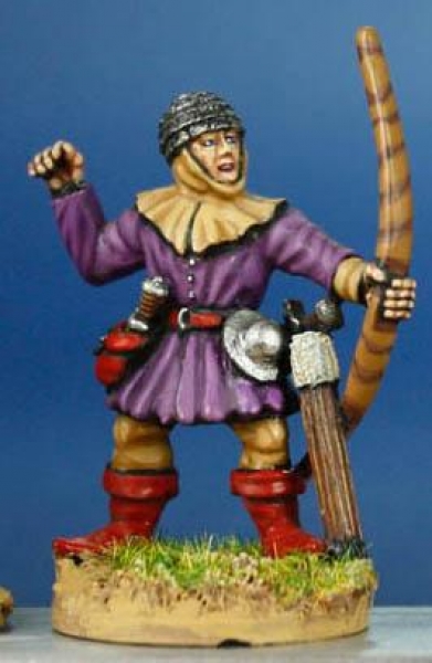 Front Rank Miniatures: HW14 Archer Loosing - Tunic & Helmet Of Plates (6 figures)