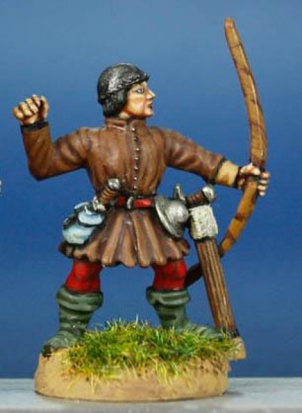 Front Rank Miniatures: HW15 Archer Loosing - Tunic & Skull Cap (6 figures)