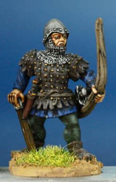Front Rank Miniatures: HW17 Archer Loading - Coat Of Plates & Bascinet (6 figures)