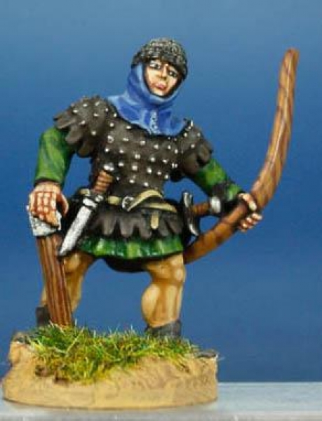 Front Rank Miniatures: HW18 Archer Loading - Coat Of Plates & Helmet Of Plates (6 figures)