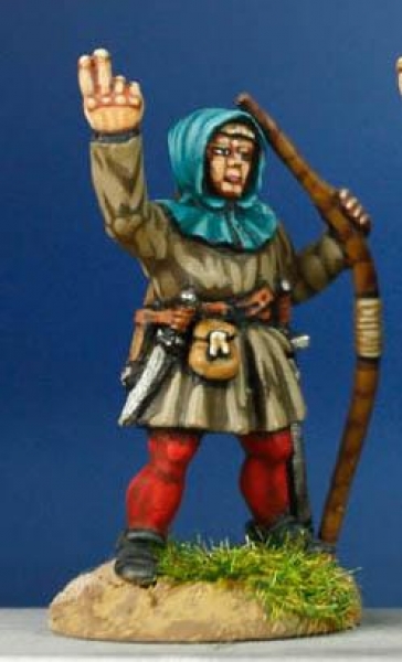 Front Rank Miniatures: HW22 Archer Gesturing (Two Fingers) - Tunic & Hood (6 figures)
